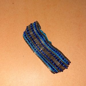 Blue and gold bracelet